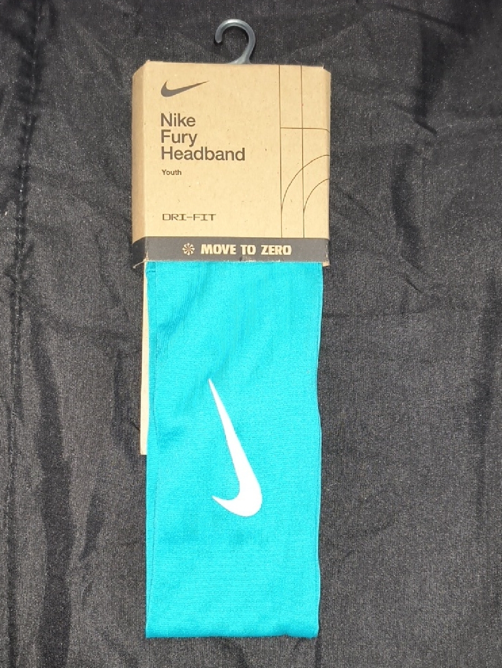 Nike Fury Headband in Teal with White Swoosh
